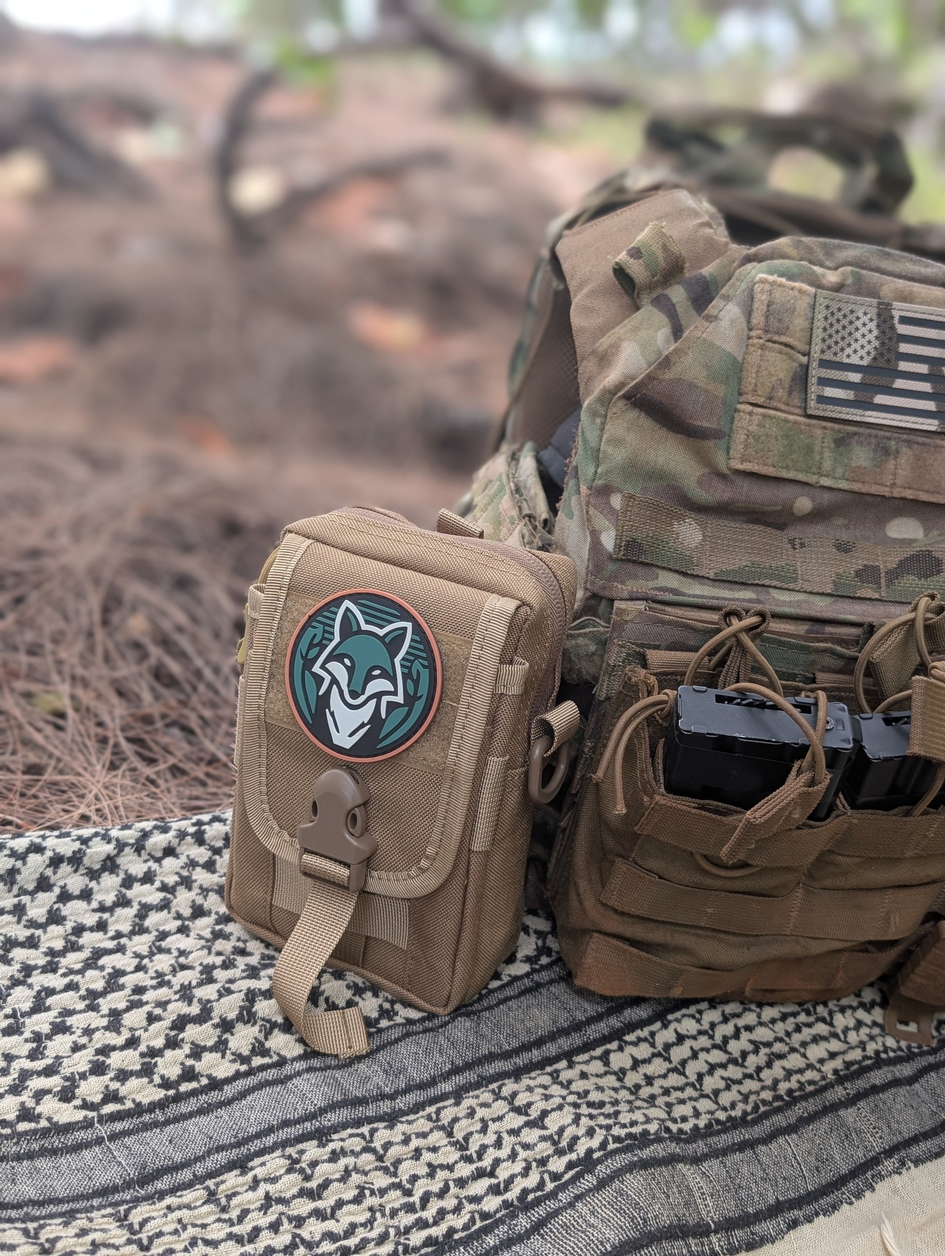 Velcro patch  with company logo